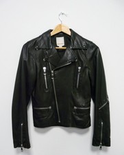 Diesel Black Leather Jacket Size XS - Thames Hospice