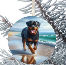 Rottweiler Dog Hanging Bauble