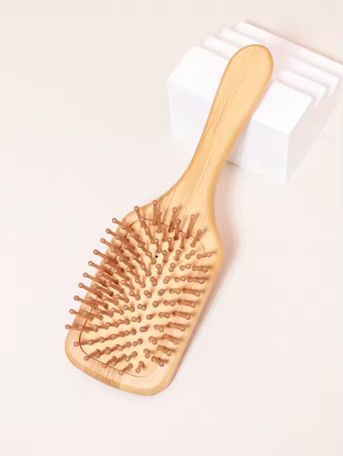 Natural bamboo wooden hair - natural,