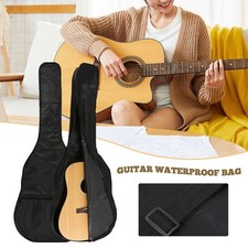 Guitar Bags Waterproof Guitar Backpack Soft Black Case Acoustic with Side Pocket