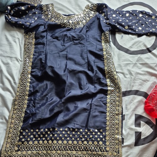 Ladies blue polyester kurti - ladies,