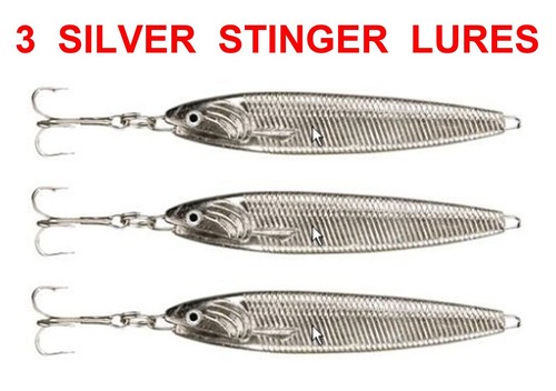 Silver 40g stinger spinners - silver,