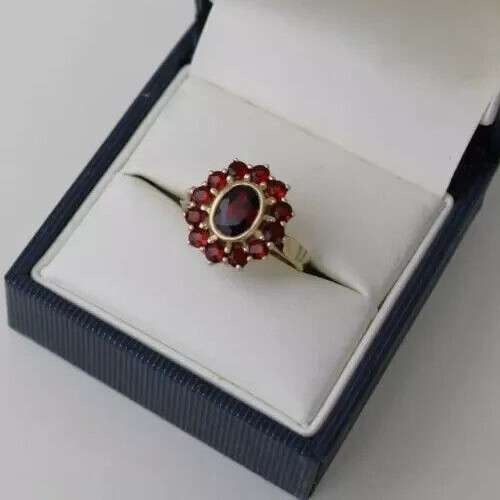 Oval lab created - lab, garnet