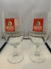 2 X Madri One Pint Glasses Pedestal Goblet