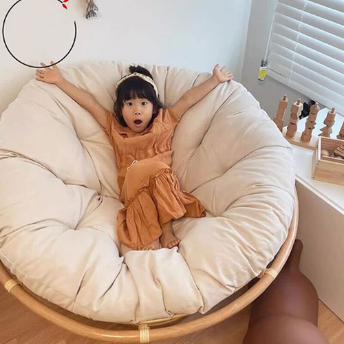 Chair pad round cushion rattan - round,