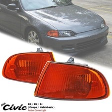 Amber Corner Indicator Light Lamp For Honda Civic EG EG6 EH EJ Coupe 3DR 1992-95