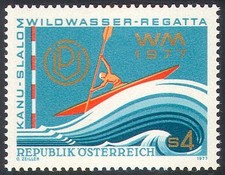 Austria 1977 Canoe Competition/Racing/Sport/Water Sports/Kayak 1v (n23137)