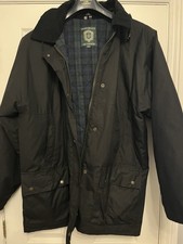 Navy Waxed Quilted Jacket Size 18 (20)