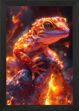 Gecko Framed Wall Art Poster