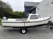 16ft Fishing Boat, 25hp Outboard, Fish Finder and Trailer - Orkney Strikeliner
