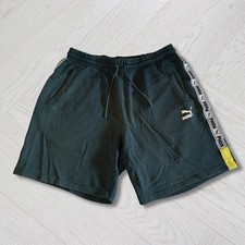 Men's green Puma shorts leg embroidered - Size Large
