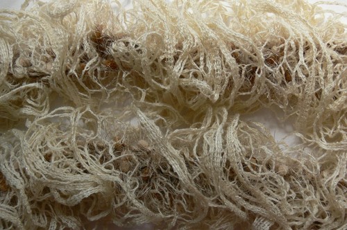 Frilly handknit dbl - handknit, thick