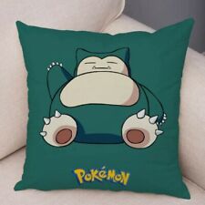 Pokemon Snorlax Cushion Cover 45 x 45 Kids Boys Girls Bedroom Soft Plush Gift