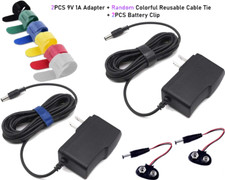 2 PACK 9V 1A Power Supply