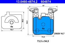 ATE 13.0460-4874.2 Brake Pad