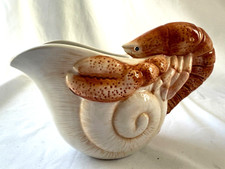 BNWOT NEW FITZ & FLOYD SEABOARD LOBSTER & SHELL GRAVY BOAT PITCHER  -  FREE SHIP