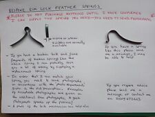 Replacement bespoke mortice Rim Door lock handle feather spring broken locks  