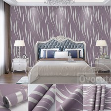 9.5M Purple 3D Damask Wave