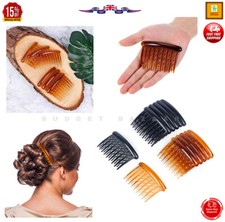 HAIR COMBS HAIR SLIDES Black Brown Tort Hair Comb Plastic Accessories Ladies UK