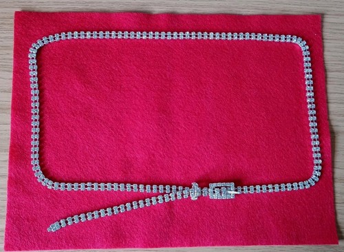 Diamante silver tone - silver, evening