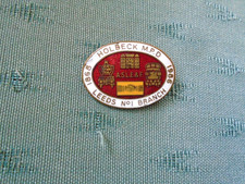 1868 - 1986 HOLBECK MPD LEEDS No 1 ASLEF BRANCH RAILWAY TRADE UNION ENAMEL BADGE