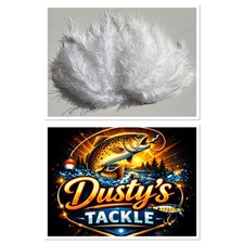 White Marabou Feathers 20 Pack