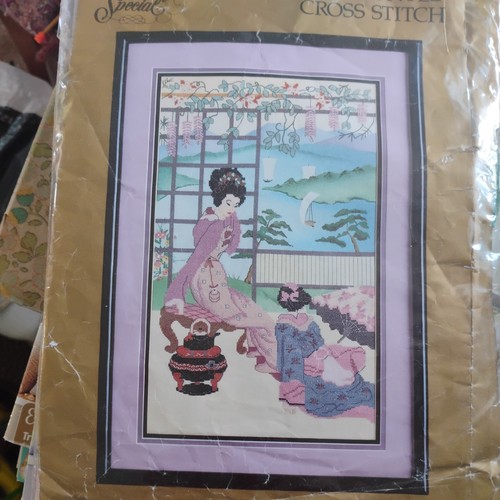 Summer geisha cross stitch kit - summer,
