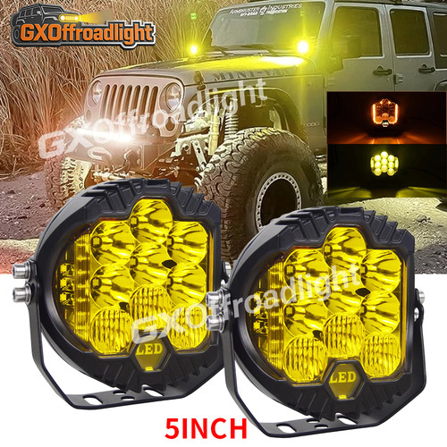 Yellow led spot - yellow,
