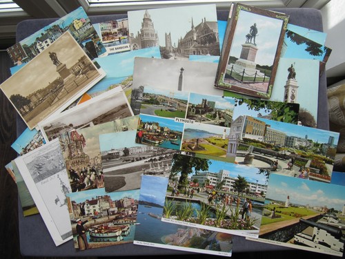 Postcards plymouth - postcards, of