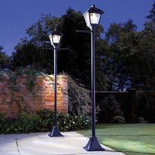Deluxe Solar Outdoor Garden Lamp Post