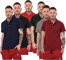 Mens Plain Solid Polo Cotton