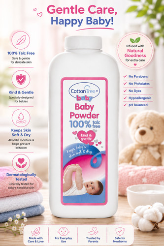 Cotton tree baby powder - baby,