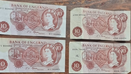 Bank england ten - england, shillings