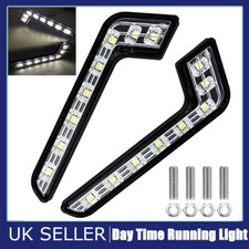 2x Universal Car LED Daytime Running Light DRL Driving Fog Lamp Cool White 12V