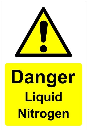 Liquid nitrogen warning - nitrogen,