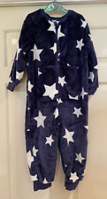 NEXT Baby Boys Stars Fleece All In One Zip Sleepsuit - Size 2-3 years 98cm