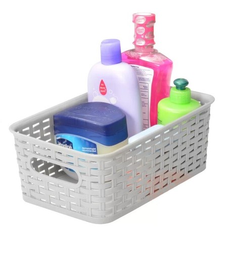 Plastic weave rattan storage - rattan,
