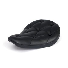 Small Black Vinyl Covered SOLO SEAT for Bobber/Chopper Motorcycles: P676904
