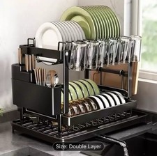 Premium 2-Tier Rustproof Dish