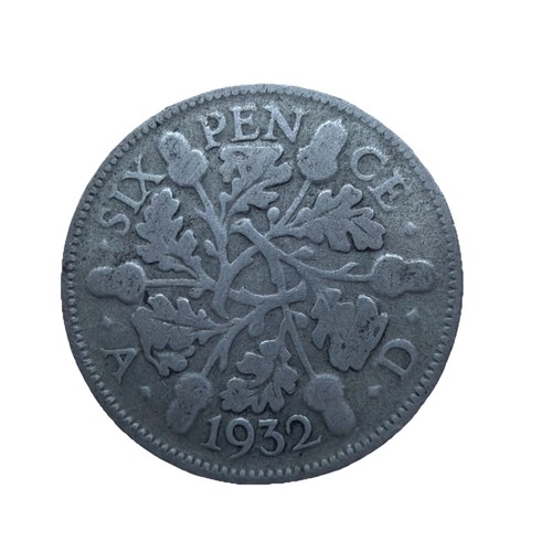 1932 king george silver - v,