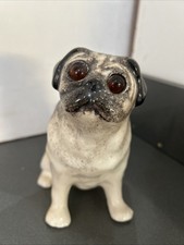 Vintage Winstanley Pug Dog Figurine Number Two Signed Underneath Made In England
