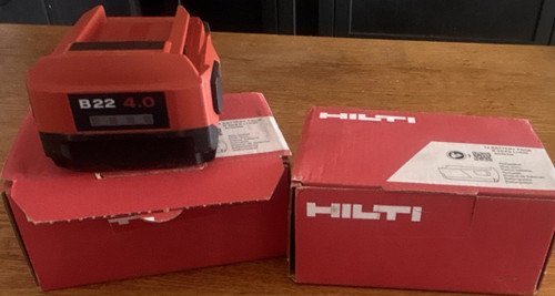 Two hilti b22 22v 4 - , 4.0ah