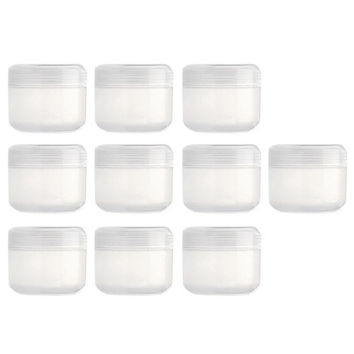 Pieces empty plastic jars - empty,
