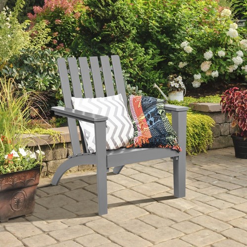 Acacia wood adirondack chair - acacia,