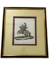 Vintage Hand Colored Etching