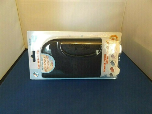 Black leather pouch - leather,