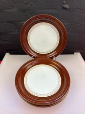 4 x Denby Cognac Brown Dinner