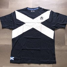 Scotland Rugby Official 2010 Scottish T-Shirt Size Large 100% Cotton