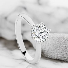14k  White Gold Ring For Women