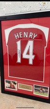 Arsenal legend  Thierry Henry Hand Signed Arsenal Football Shirt With Coa  £399